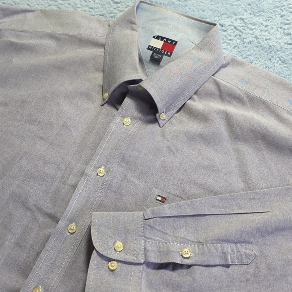 Tommy Hilfiger Other - Vintage Y2k Tommy Hilfiger Mens XXL Button Down Long Sleeve‎ Cotton Classic